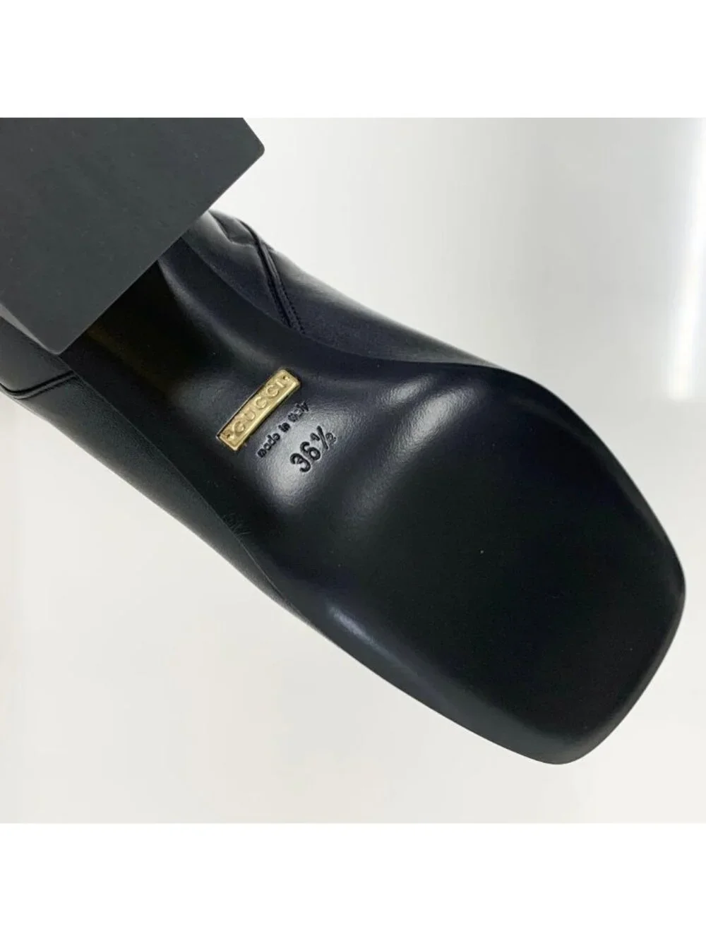 Gucci Horsebit Leather Long Boots Black